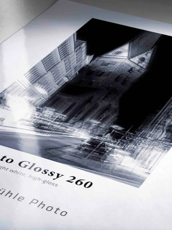 Papier Hahnemühle Photo Glossy 260 autre détail