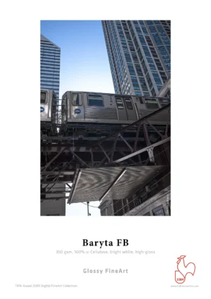 Tirage photographique présenté sur papier Hahnemühle Baryta FB 350